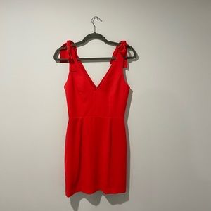 Amanda Uprichard bright red dress in size xs.